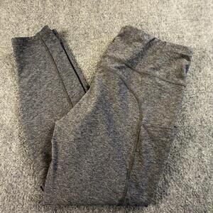 The North Face Womens Grey Activewear Leggings Plus Size 1X High Waist Pockets